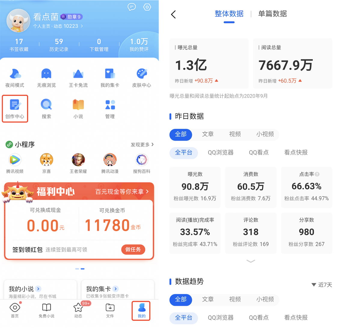 腾讯看点创作中心上线 “一键加群”打通“内容+社交”新玩法