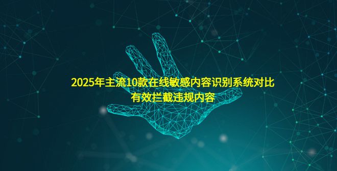 2025年主流10款在线敏感内容识别系统对比有效拦截违规内容